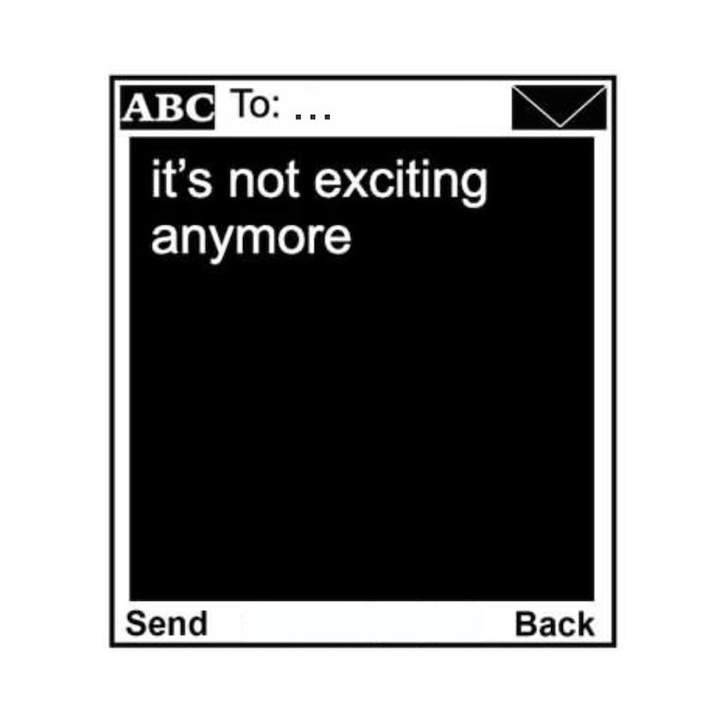 استیکر متن انگلیسی Unsent Socially4