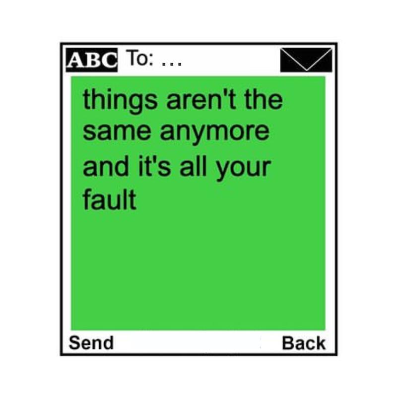 استیکر متن انگلیسی Unsent Socially29