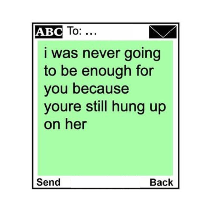 استیکر متن انگلیسی Unsent Socially35