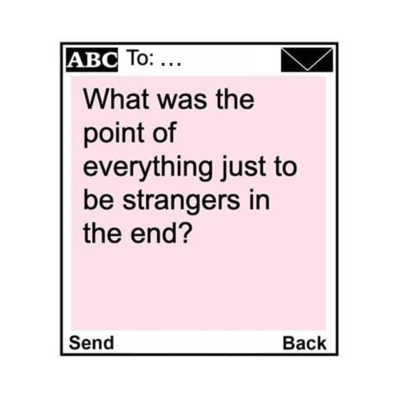 استیکر متن انگلیسی Unsent Socially40