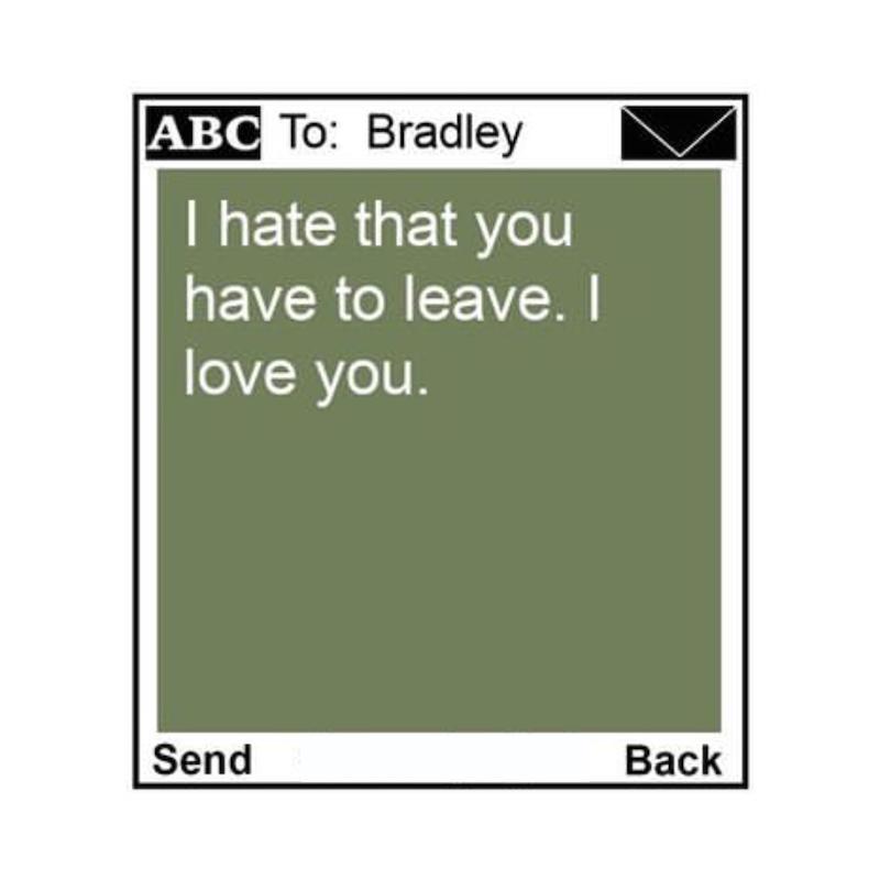 استیکر متن انگلیسی Unsent Socially68