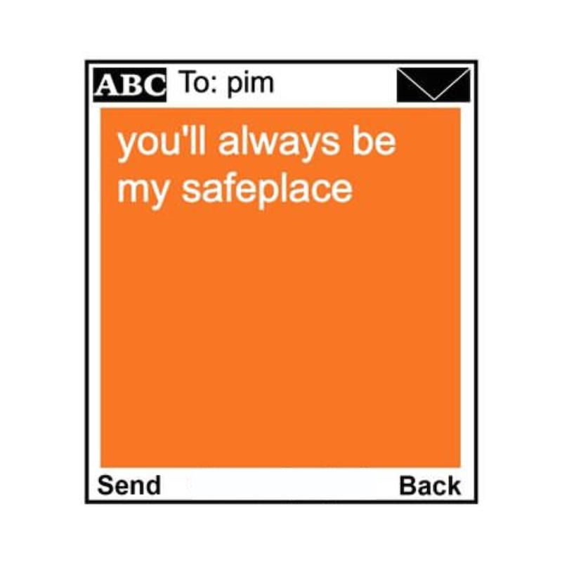 استیکر متن انگلیسی Unsent Socially70