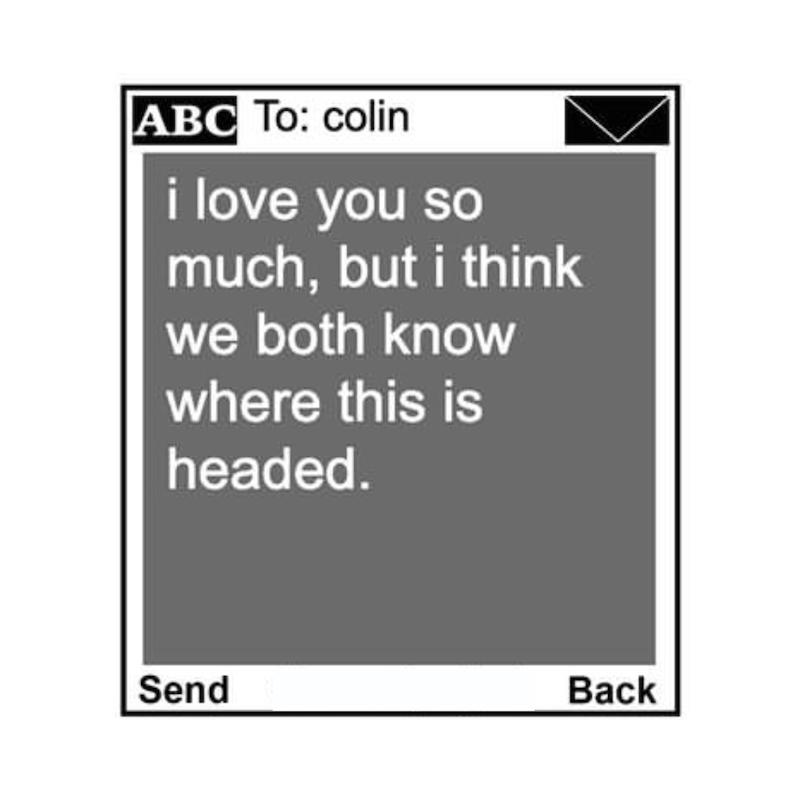 استیکر متن انگلیسی Unsent Socially78