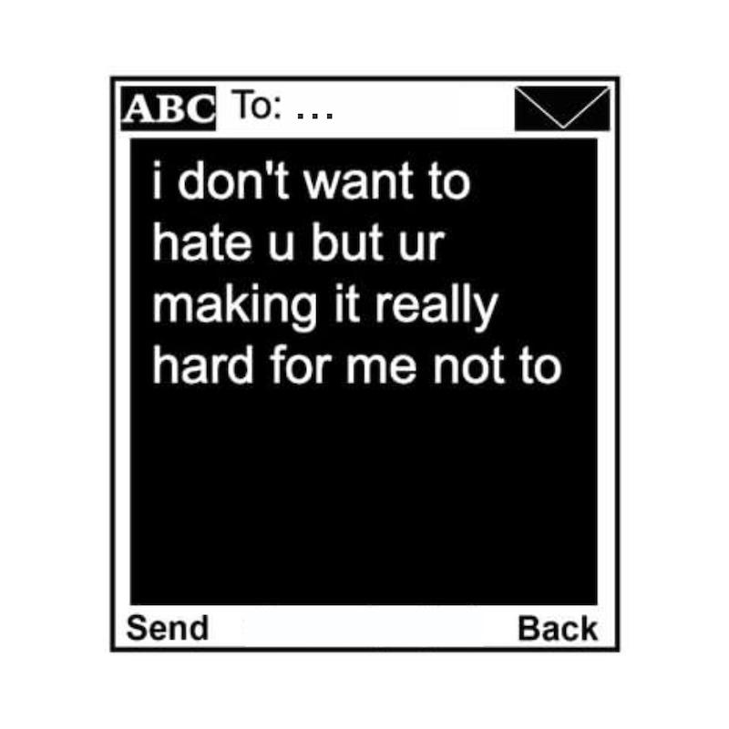 استیکر متن انگلیسی Unsent Socially85