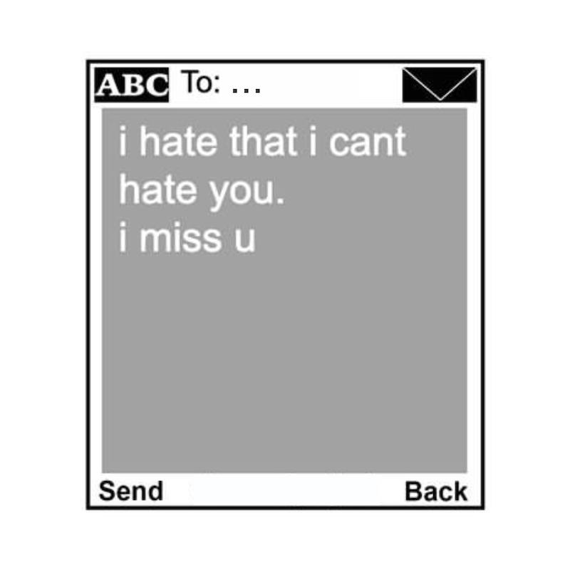 استیکر متن انگلیسی Unsent Socially91