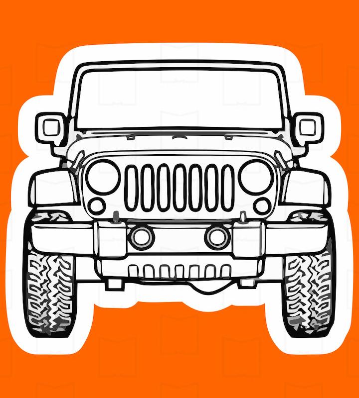 استیکر آفرود offroad23