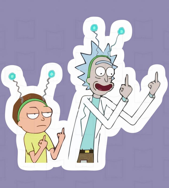 استیکر ریک و مورتی Rick and Morty5