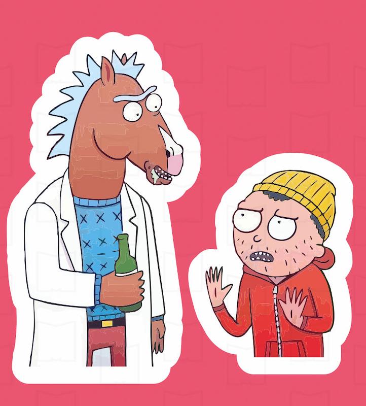 استیکر ریک و مورتی Rick and Morty7