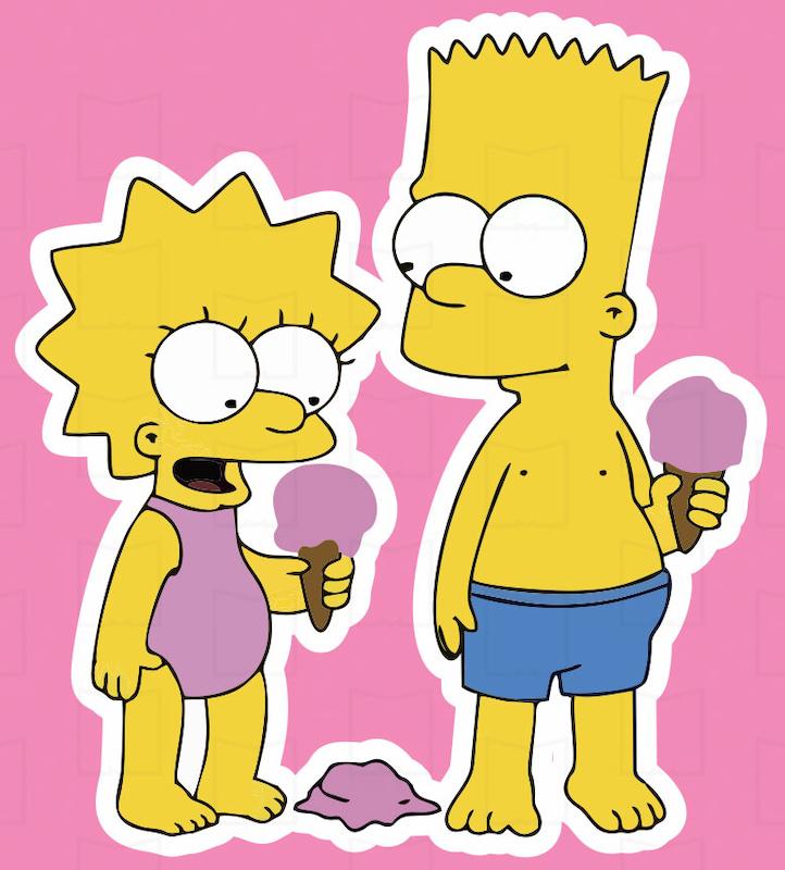 استیکر سیمپسون ها Simpsons2
