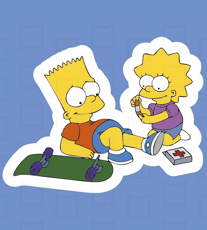 استیکر سیمپسون ها Simpsons18