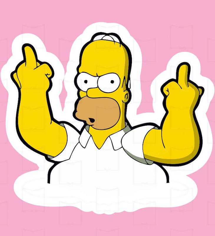 استیکر سیمپسون ها Simpsons23