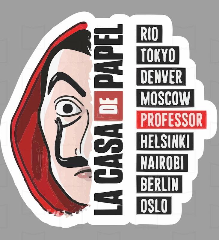 استیکر فیلم و سریال Money Heist4