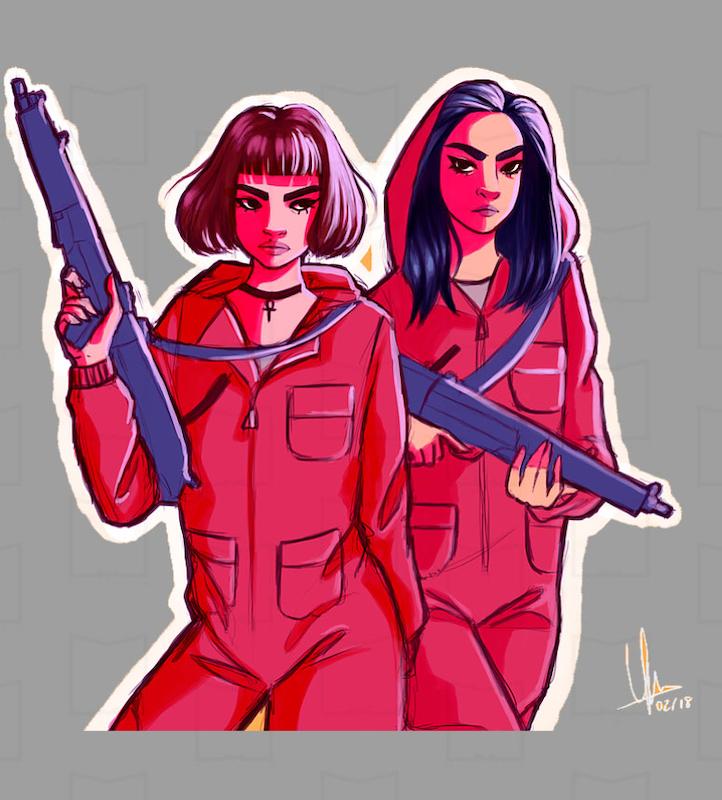 استیکر فیلم و سریال Money Heist7