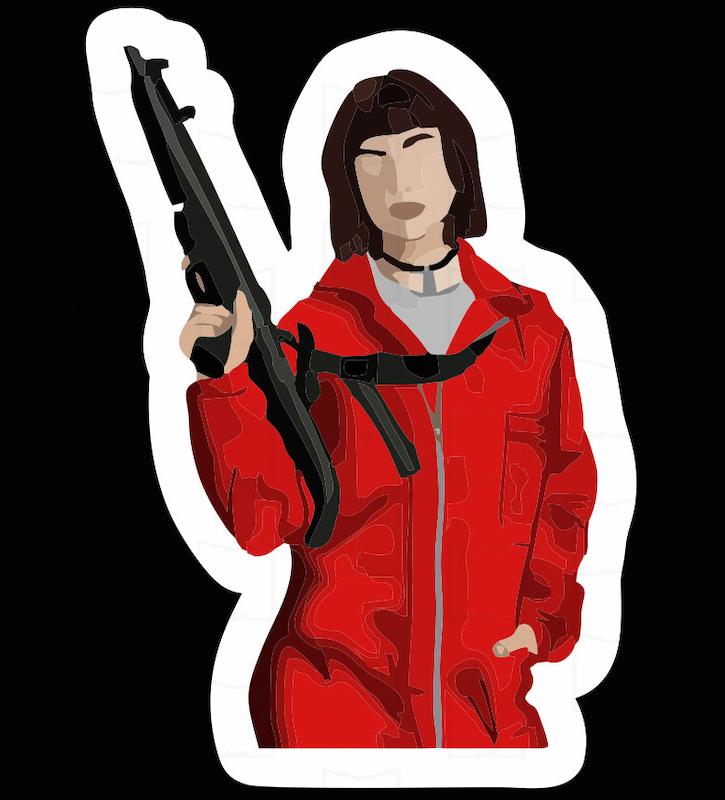 استیکر فیلم و سریال Money Heist12