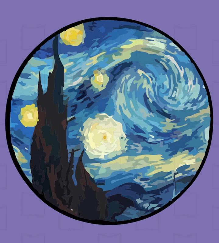 استیکر هنری Art87