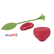 دمنوش ساز سیلیکونی طرح توت فرنگی Strawberry قرمز و صورتی W259-0 