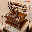 تلفن رومیزی کلاسیک چوبی والتر مدل 304