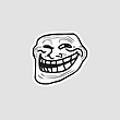 استیکر ترول خندان Troll face laughing