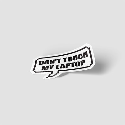 استیکر Don't touch my laptop