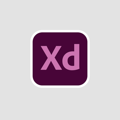 استیکر لوگوی Adobe XD