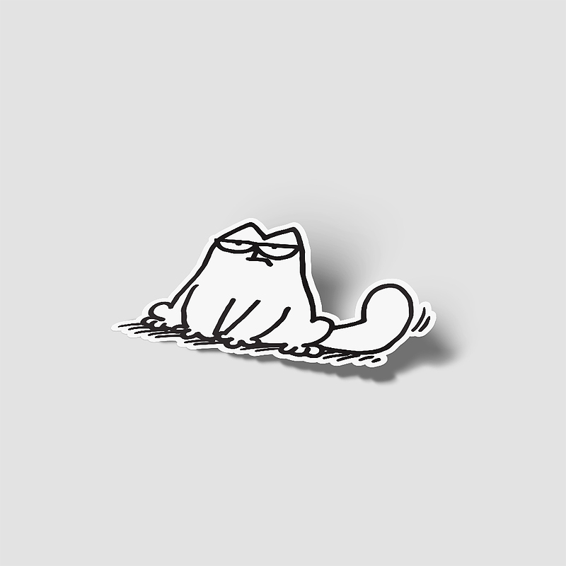 استیکر گربه با نمک شاکی simon's the cat