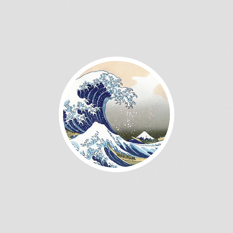 استیکر The Great Wave off Kanagawa