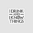 استیکر I Drink And I Know Things