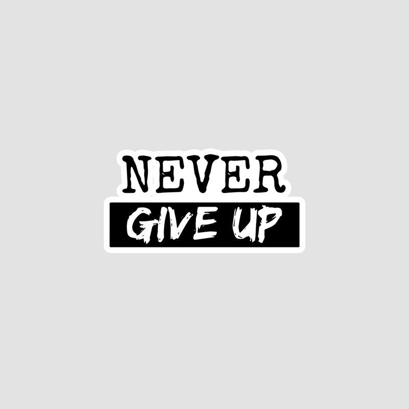 استیکر Never Give Up