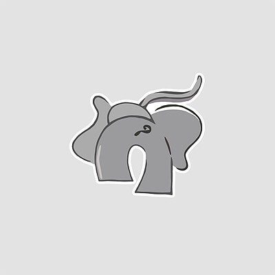 استیکر فیل Elephant