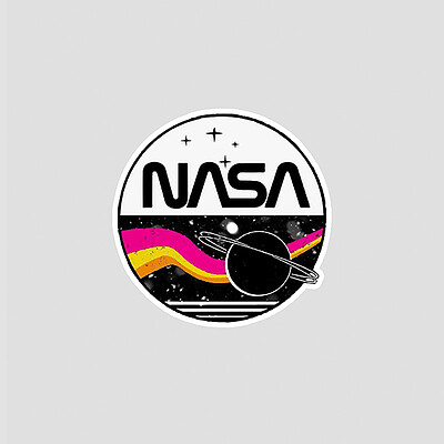 استیکر طرفداری ناسا NASA