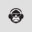 استیکر دی جی مانکی DJ Monkey