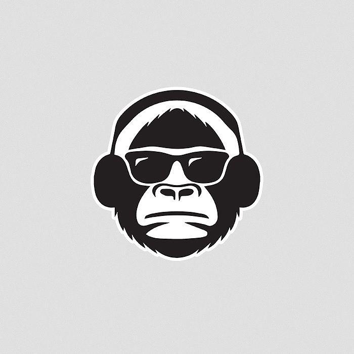 استیکر دی جی مانکی DJ Monkey