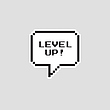 استیکر متنی Level Up