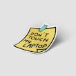 استیکر برچسب Don't touch my laptop