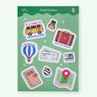 پک استیکر کمپینگ ۰۰۲ Travel