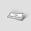 استیکر متنی I’m Anti-Social