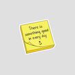 استیکر متنی There is something good in every day با طرح برگه یادداشت