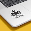 استیکر Ride Like a Girl طرح موتورسواری