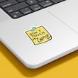 استیکر برچسب Don't touch my laptop