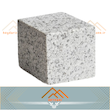 کوبیک گرانیتی نطنز 6 وجه برش