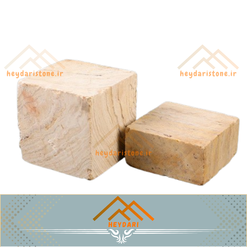 کوبیک تراورتن لیمویی 6 وجه برش