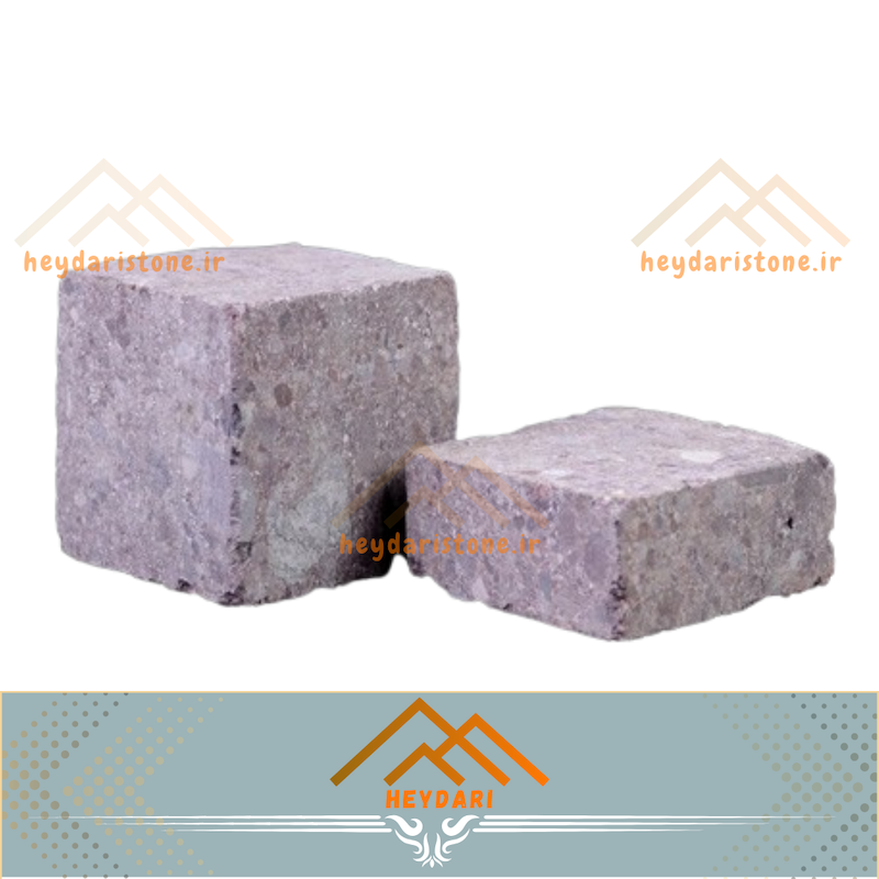 کوبیک گرانیتی قرمز 6 وجه برش