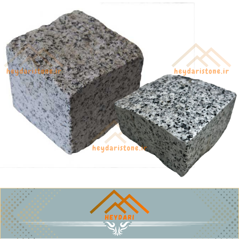 کوبیک گرانیتی  سفید نطنز 4 وجه برش