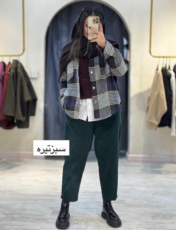 شلوار مام مخمل کبریتی  2077