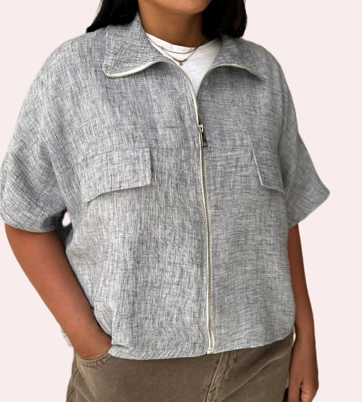جکت لینن ژاکارد