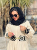 مچ بند و کمربند سوزندوزی مشکی