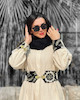مچ بند و کمربند سوزندوزی مشکی