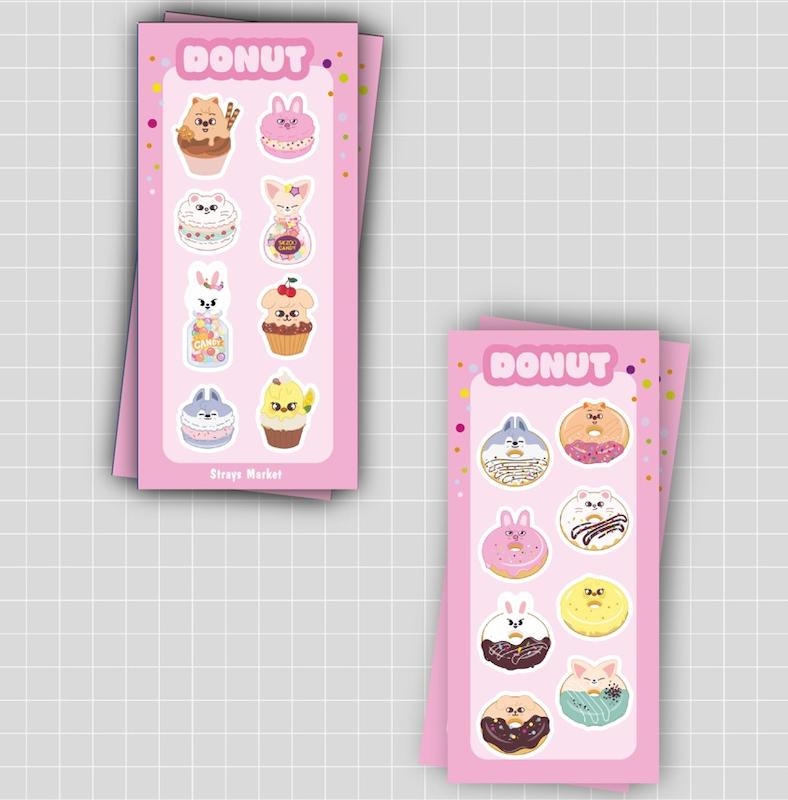 استیکر شیرینی و دونات
