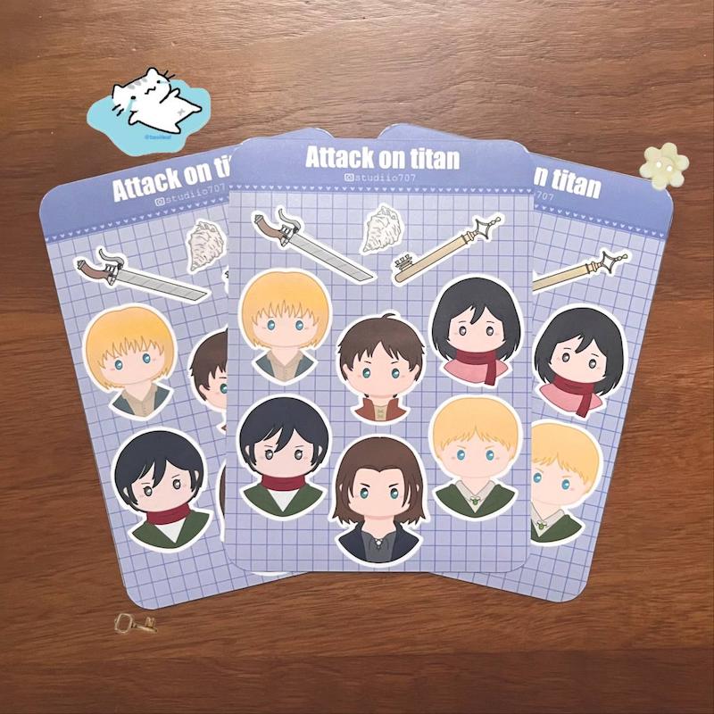 استیکر شیت ATTACK ON TITAN