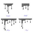 آویز لباس دراپ آیرون طوسی (از کوچک تا بزرگتر)